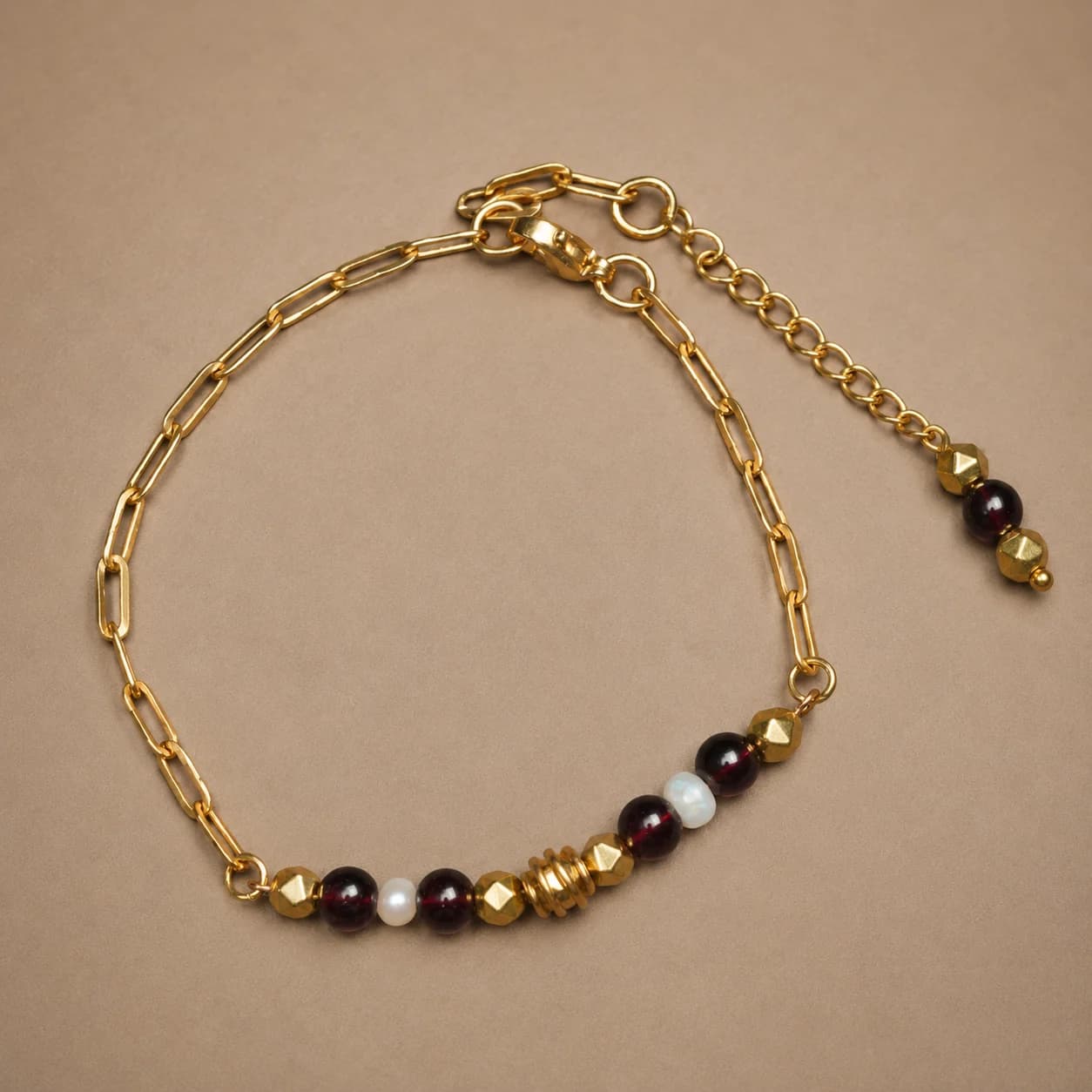Bracelet Grenat Trombone