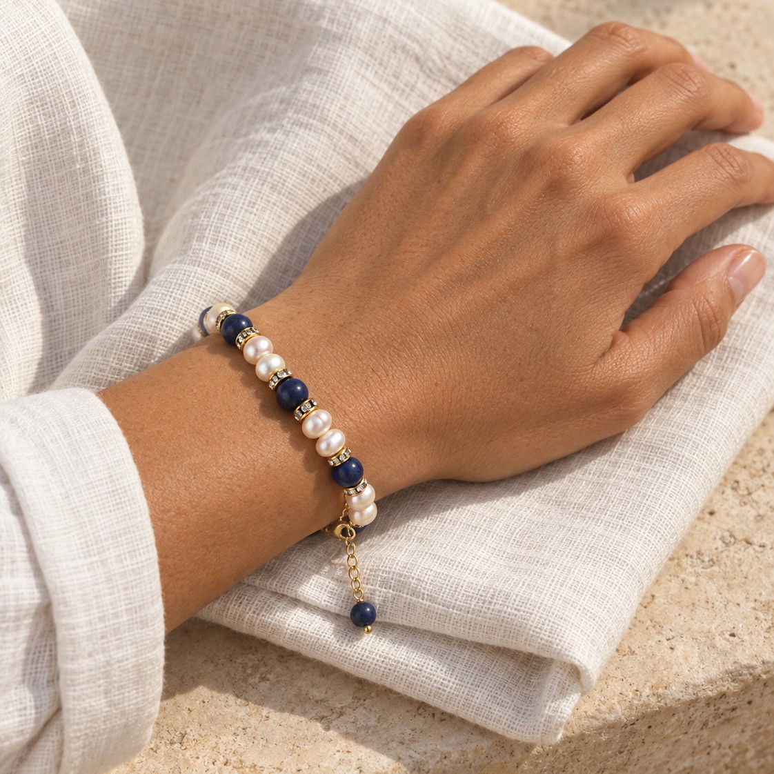Parure Lapis & Perles — photo 5
