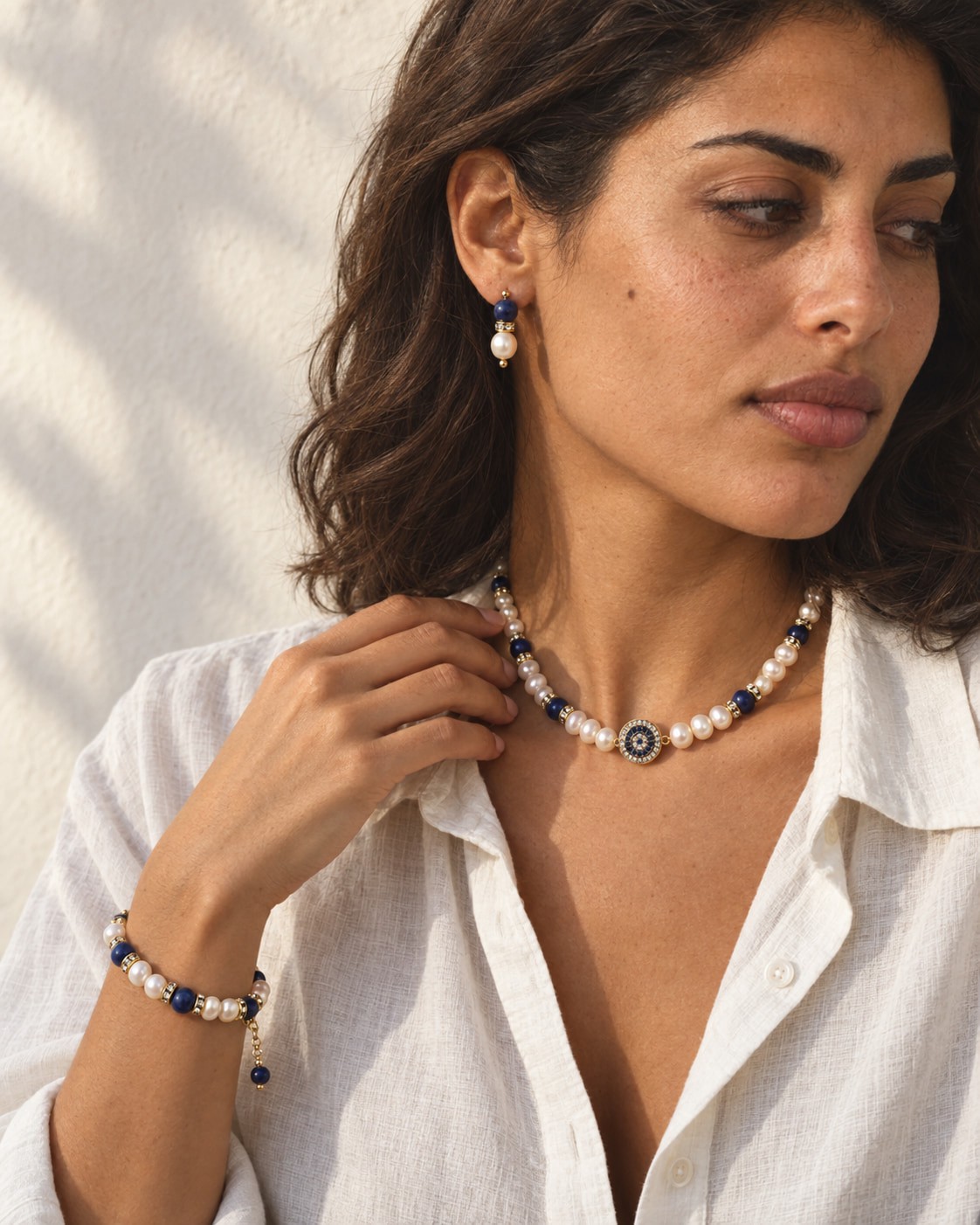 Parure Lapis & Perles — photo 4